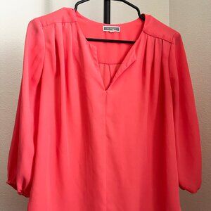 Pleione Coral Pink Blouse, XS